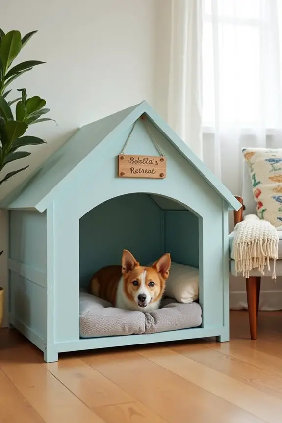 cozy indoor dog house