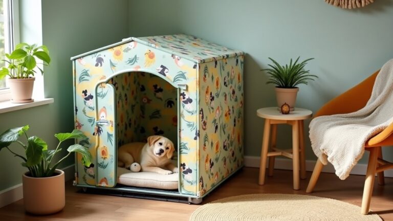 View of 10 Heartfelt Dog Crate Cover Designs to Try - Animalsman