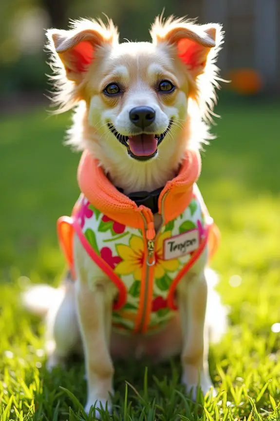 custom breathable dog jacket