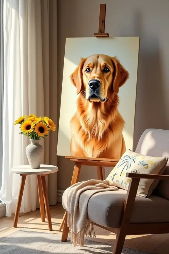 custom dog art project