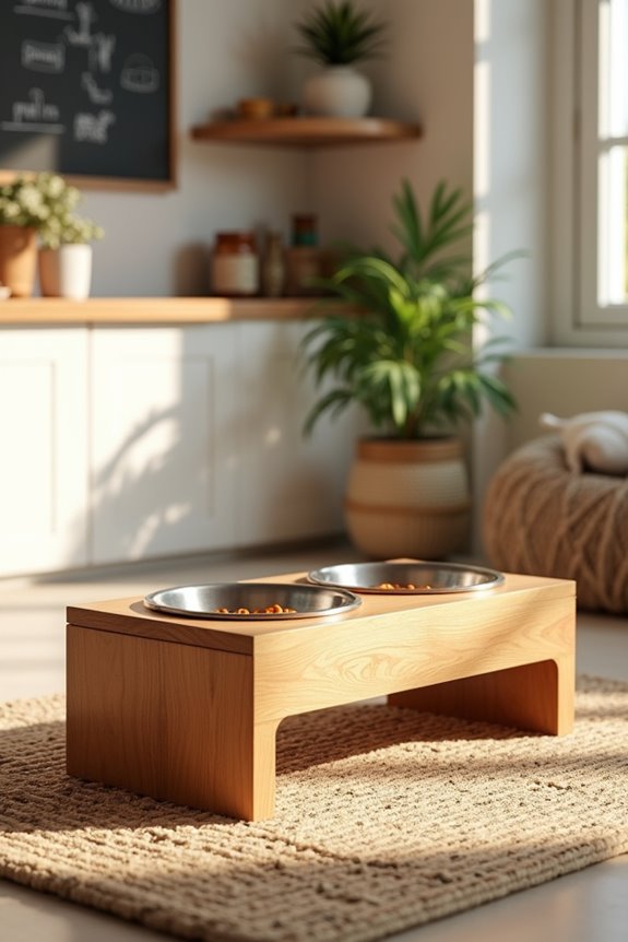 customizable dog bowl stand
