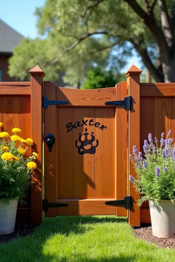decorative diy dog gate