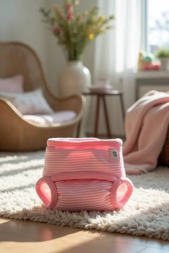 diy bright pink diaper