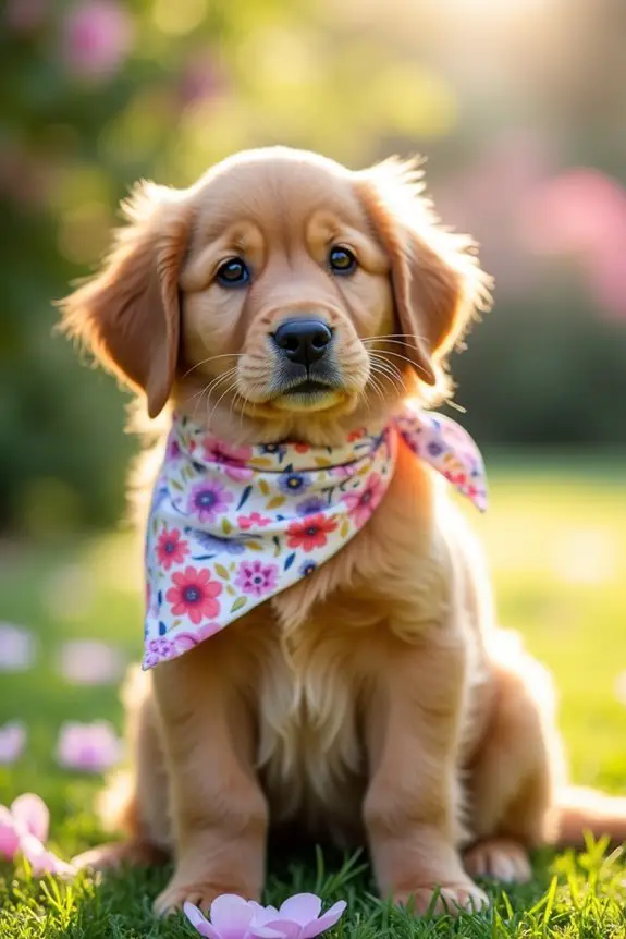 diy colorful dog bandana