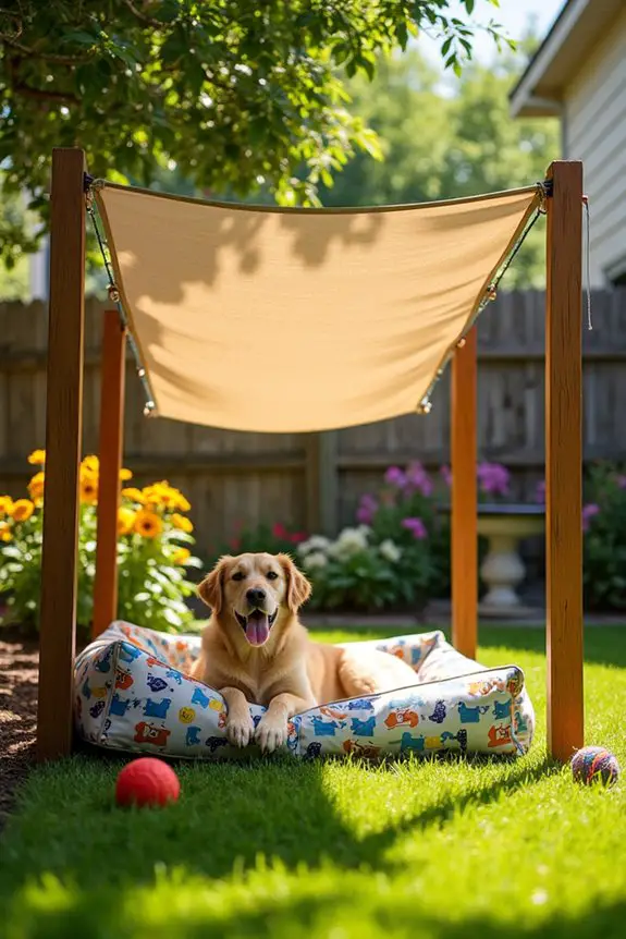 diy cozy dog shade