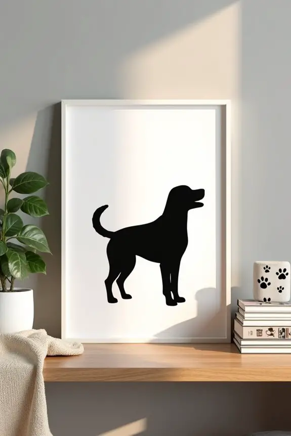 diy dog silhouette decorations