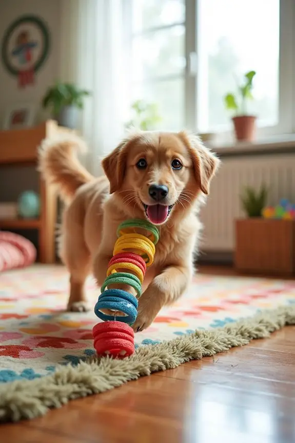 diy dog slinky toy