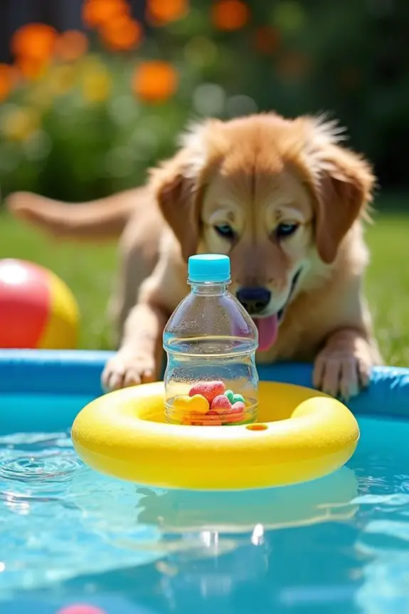 diy floating treat dispenser
