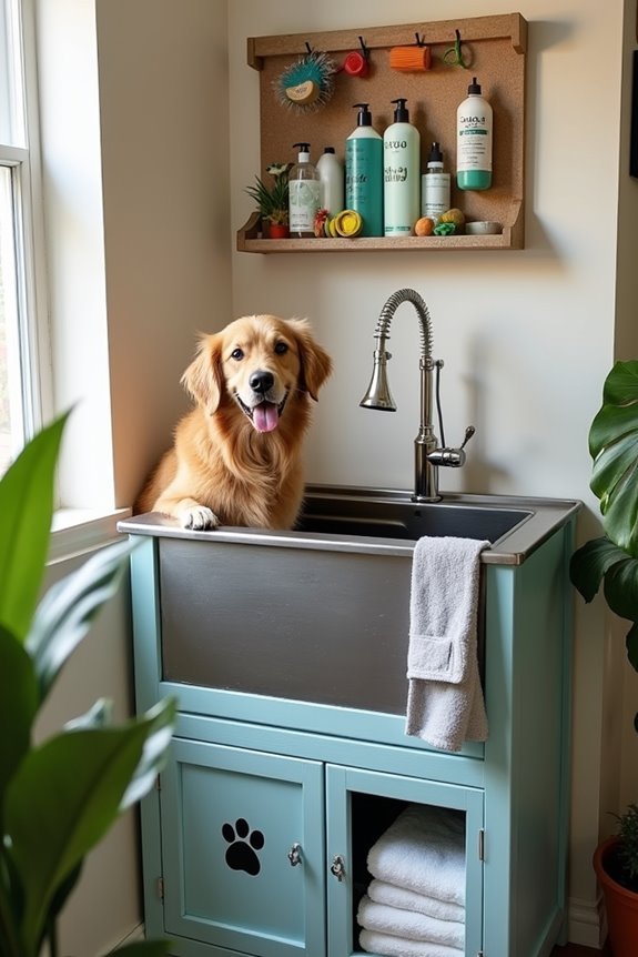 diy grooming sink solution
