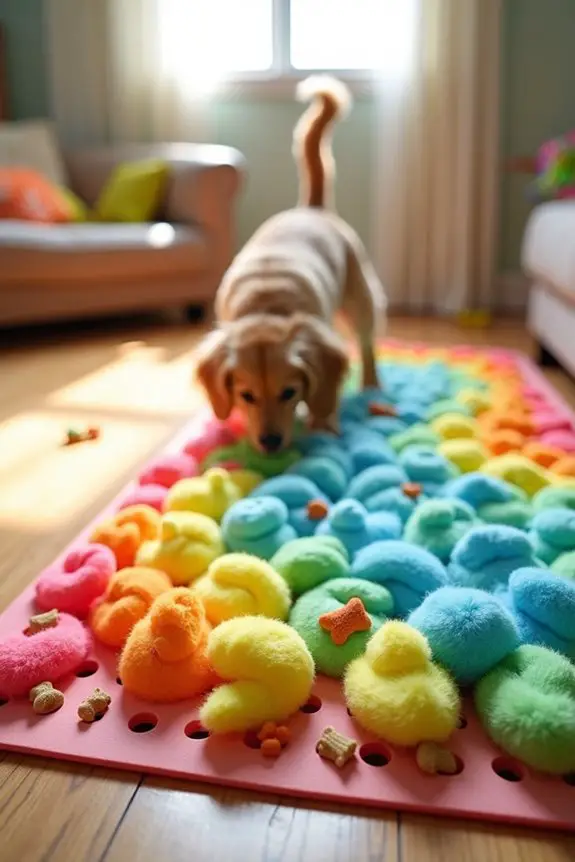 diy interactive dog mat