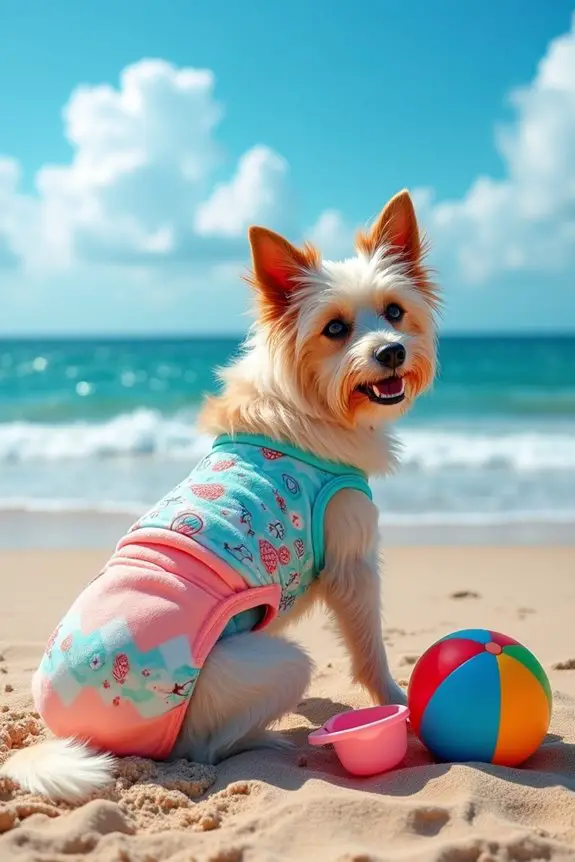 diy ocean themed dog diapers