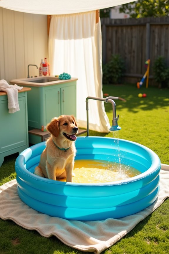 diy portable dog bath