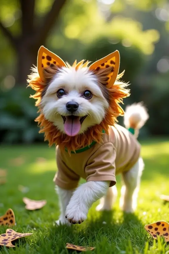 diy safari dog costume