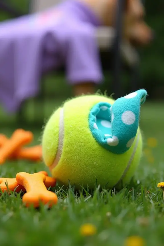 diy squeaky ball toy