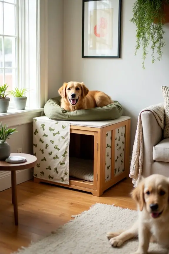 durable stylish dog crate cover