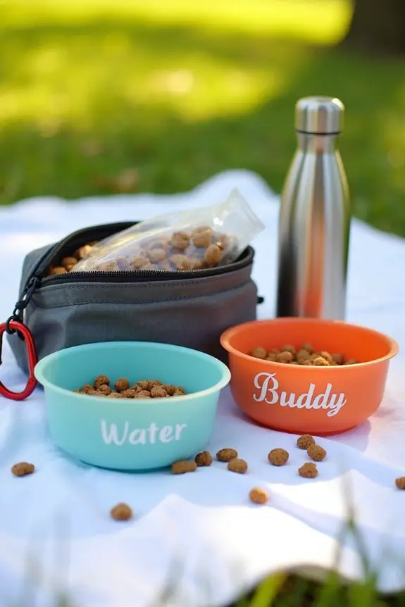 easy portable dog feeder