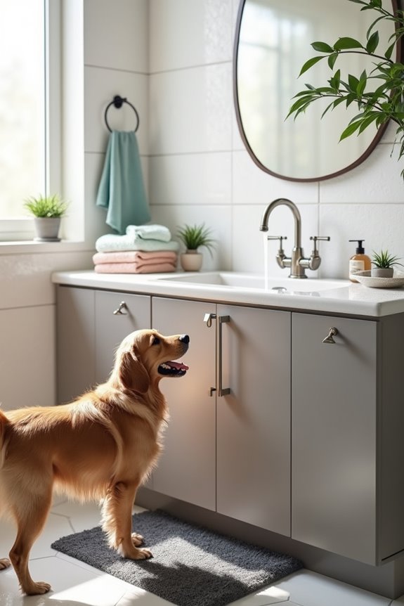 elegant clean dog washing