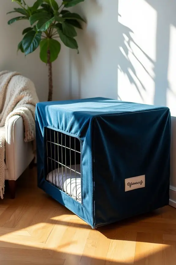 luxurious soft velvet crate