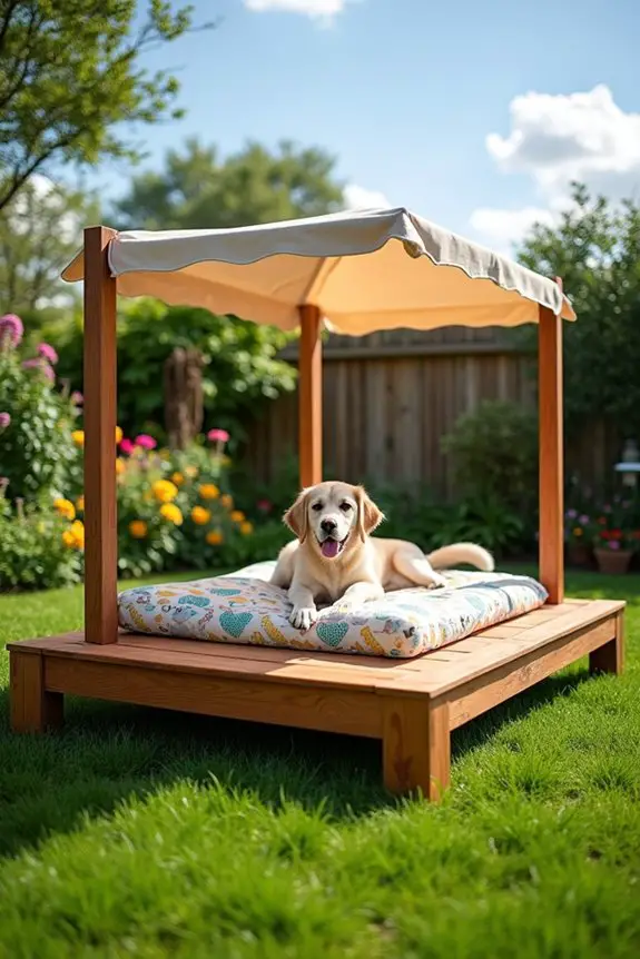 luxury elevated dog platform