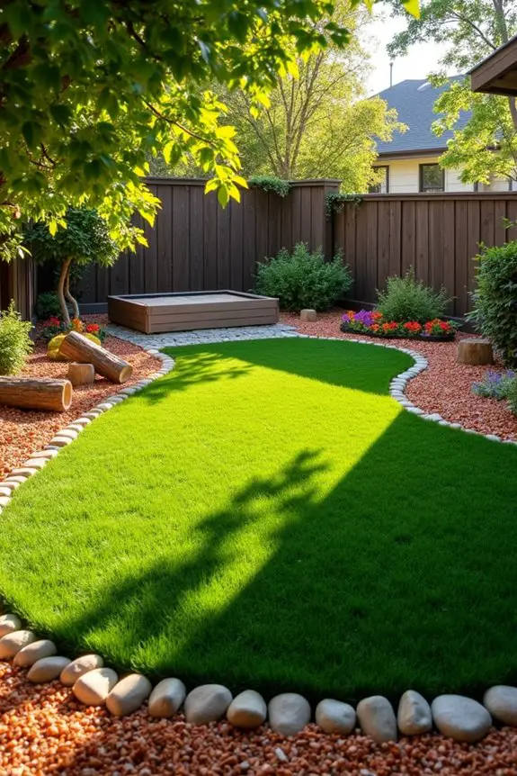 natural dog play area