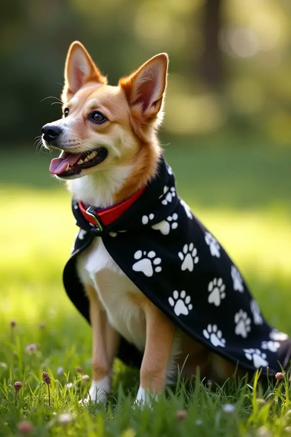 paw print cape diy project