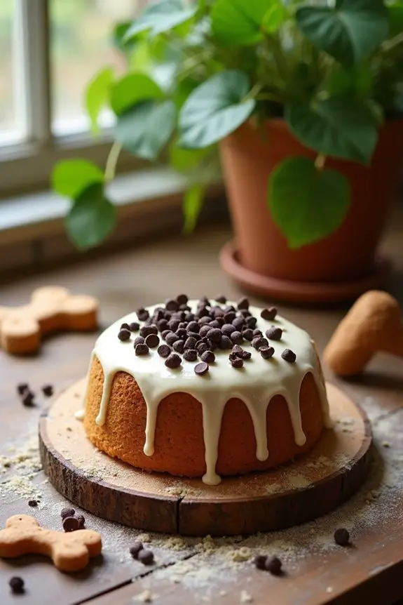 peanut butter dog cake