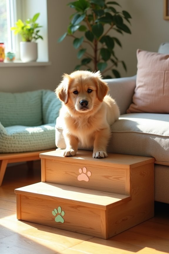 personalized diy dog steps