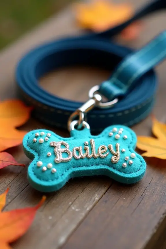 personalized dog leash accessories