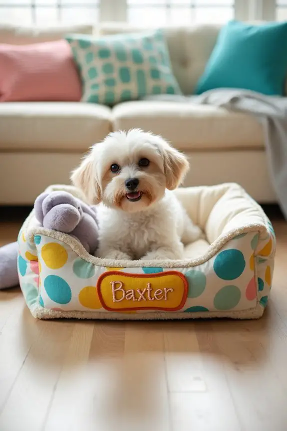 personalized stylish dog bed