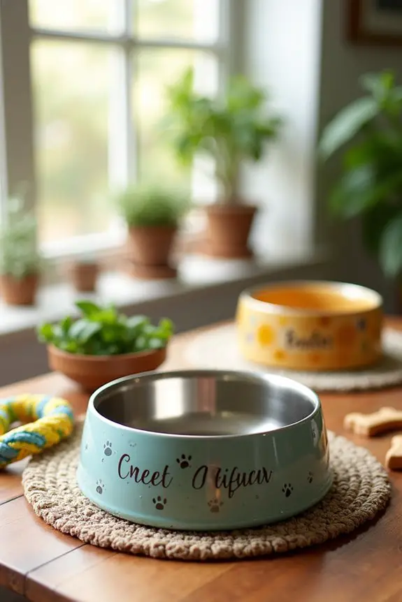 personalized stylish feeding bowls
