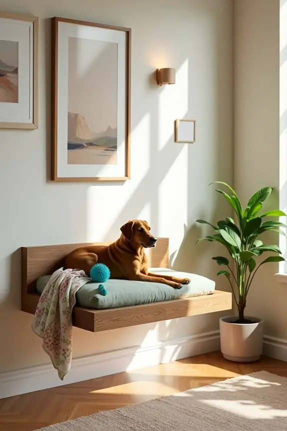 space saving dog bed solution