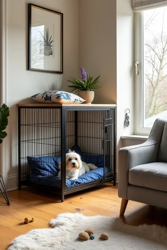stylish diy dog cage