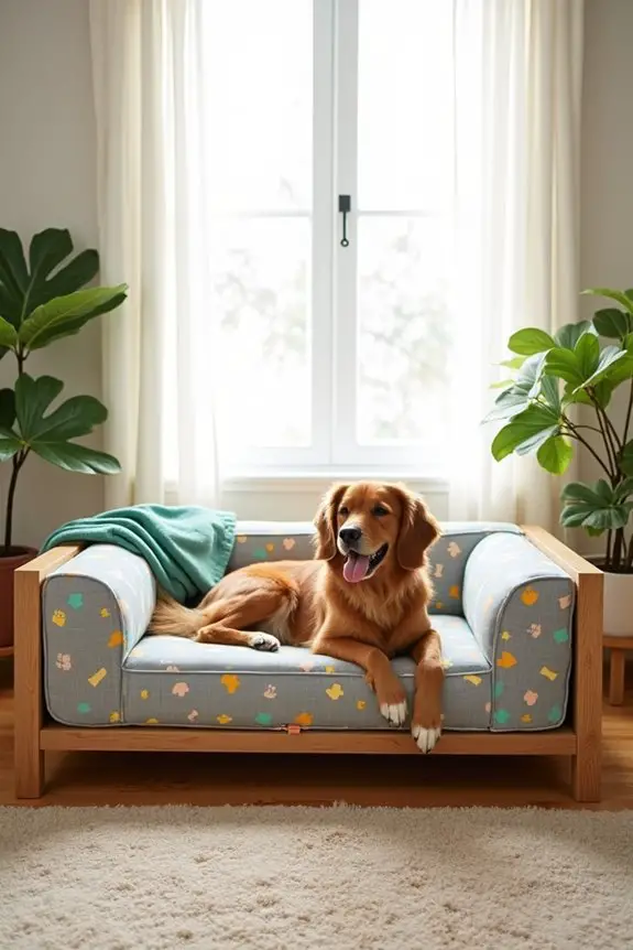 stylish dog crate couch