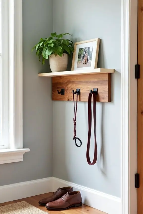 stylish functional leash organizer