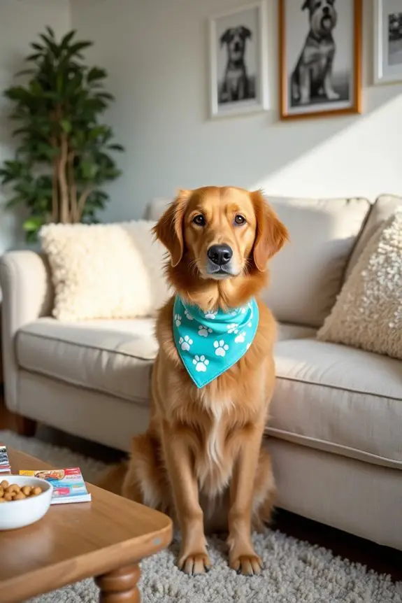 stylish handcrafted dog bandanas