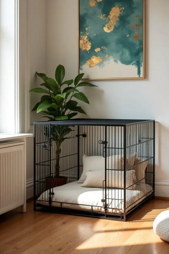 stylish metal wire crate