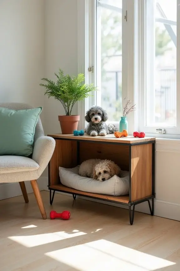 stylish modern kennel table