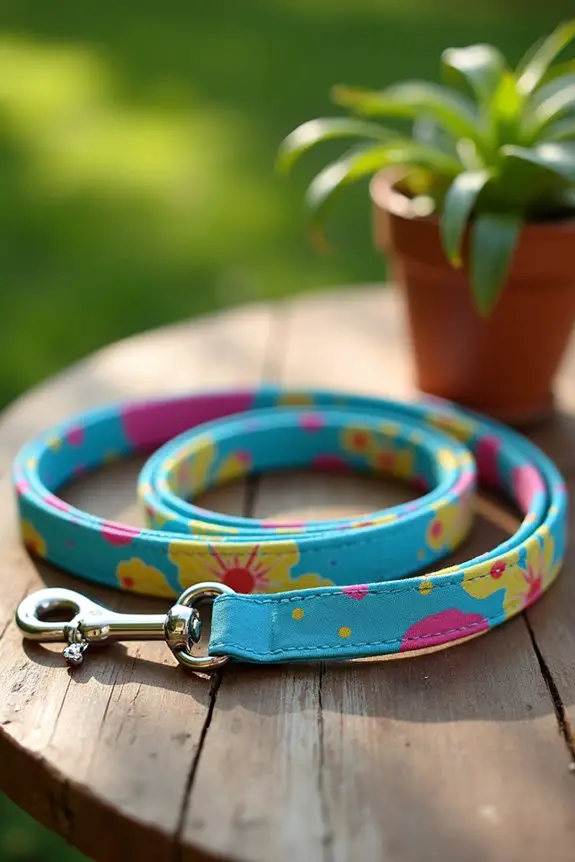 stylish patterned dog leash