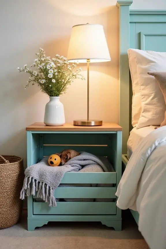 stylish pet friendly nightstand