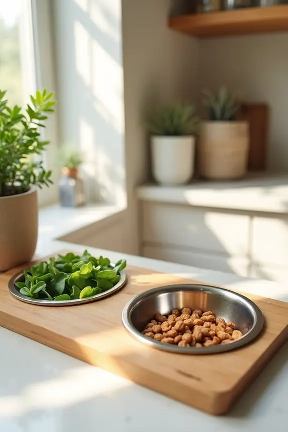 sustainable stylish dog feeder