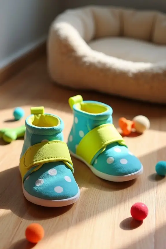 velcro dog shoe solution