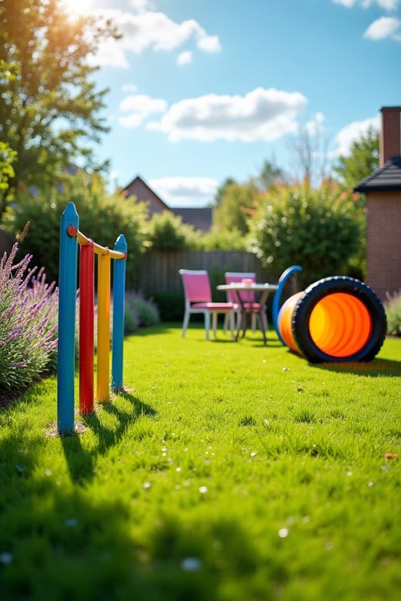 agility course backyard adventure