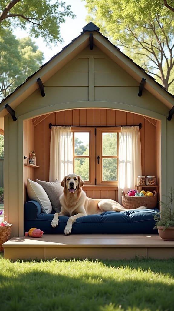 comfortable dog house design