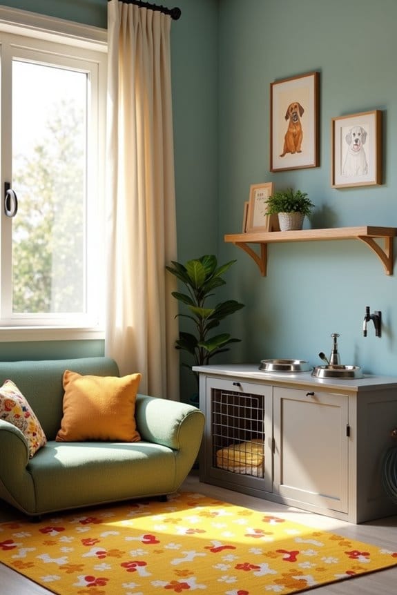 cozy colorful dog sanctuary