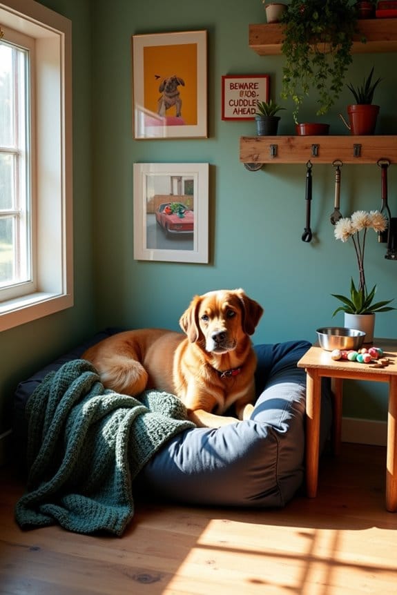 cozy corner for dogs