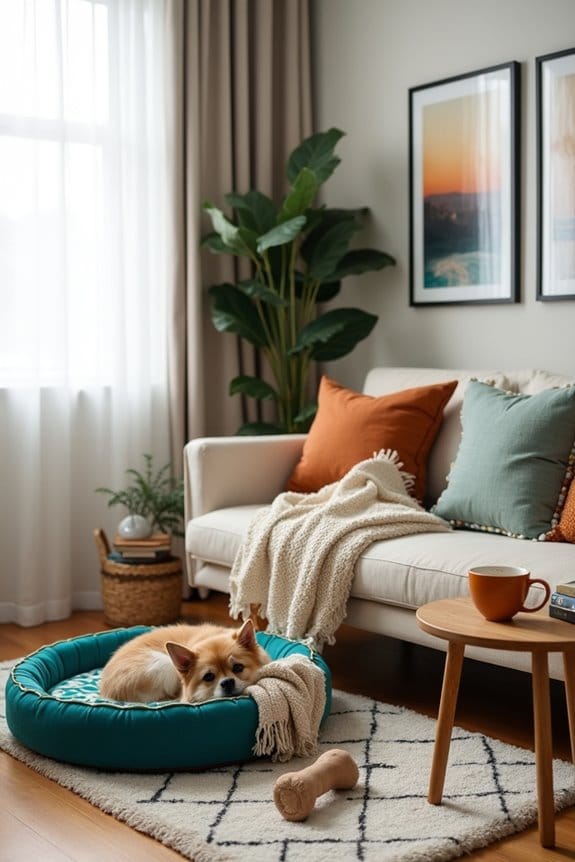 cozy dog bed design