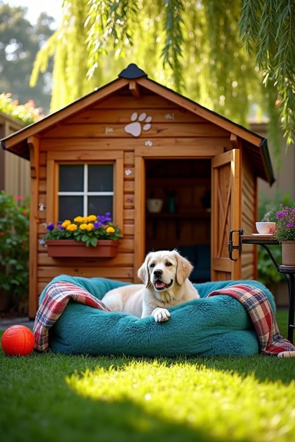 cozy dog cabin essentials