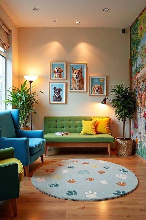 cozy inviting waiting area