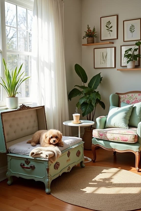 cozy vintage dog furniture