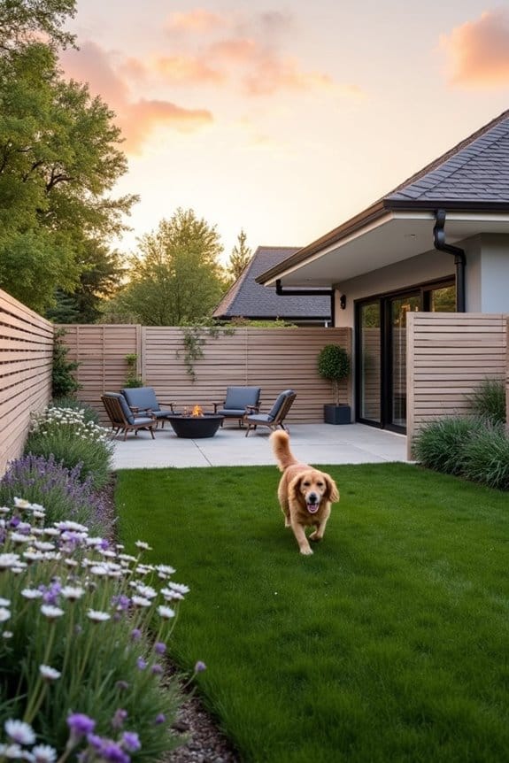 creative backyard dog fences